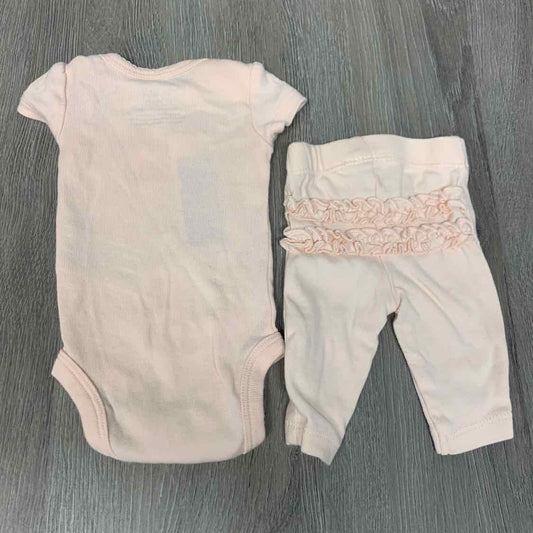 Size Preemie Pink Carter's Shirt/Pants
