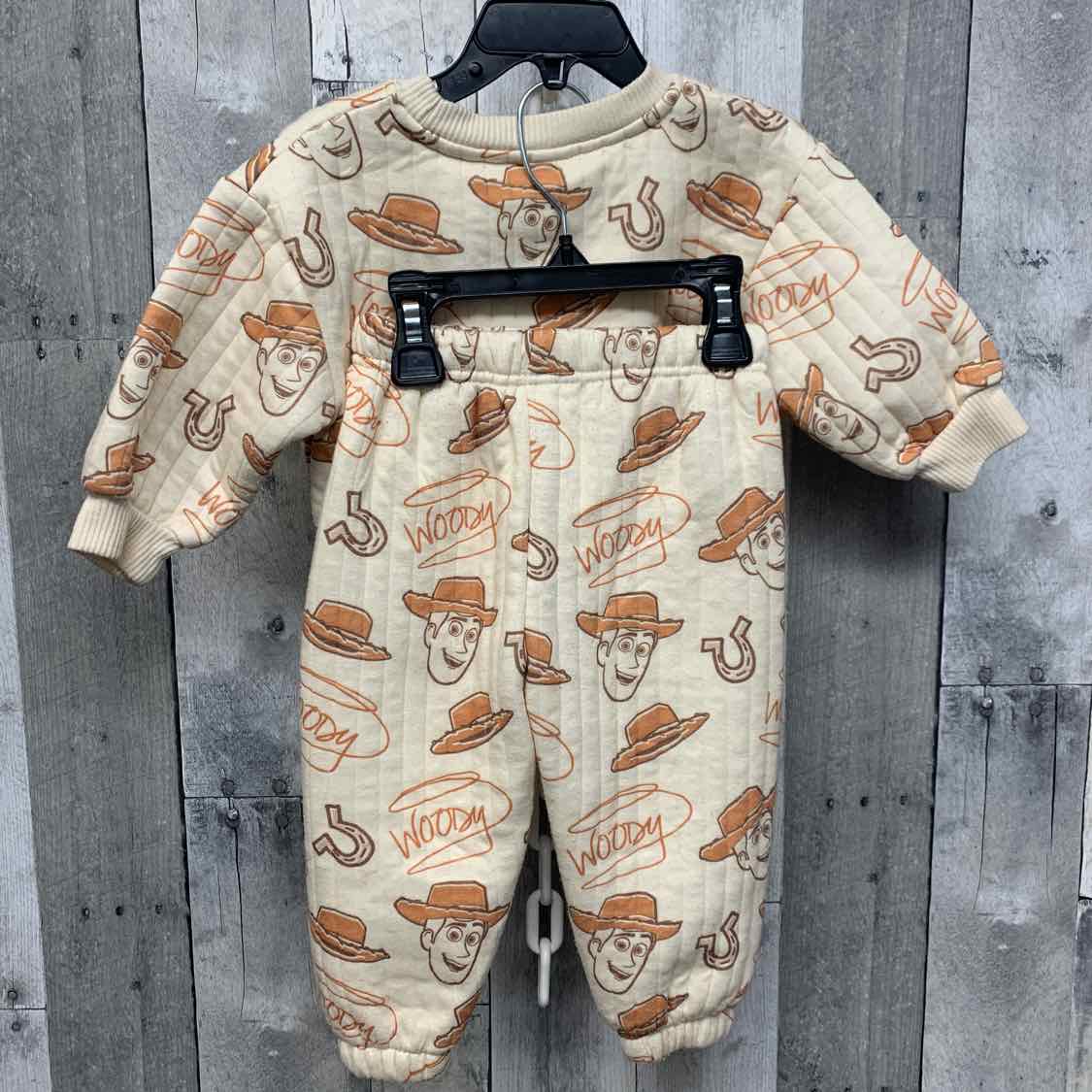 Size 18 Months Tan/Brown Disney Sweats - 2pc
