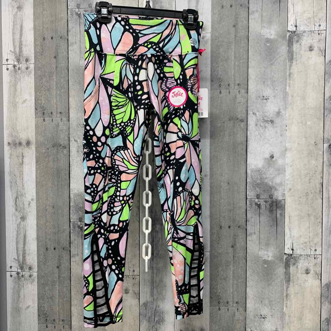 Size 10 Black Print Justice Athletic Pants