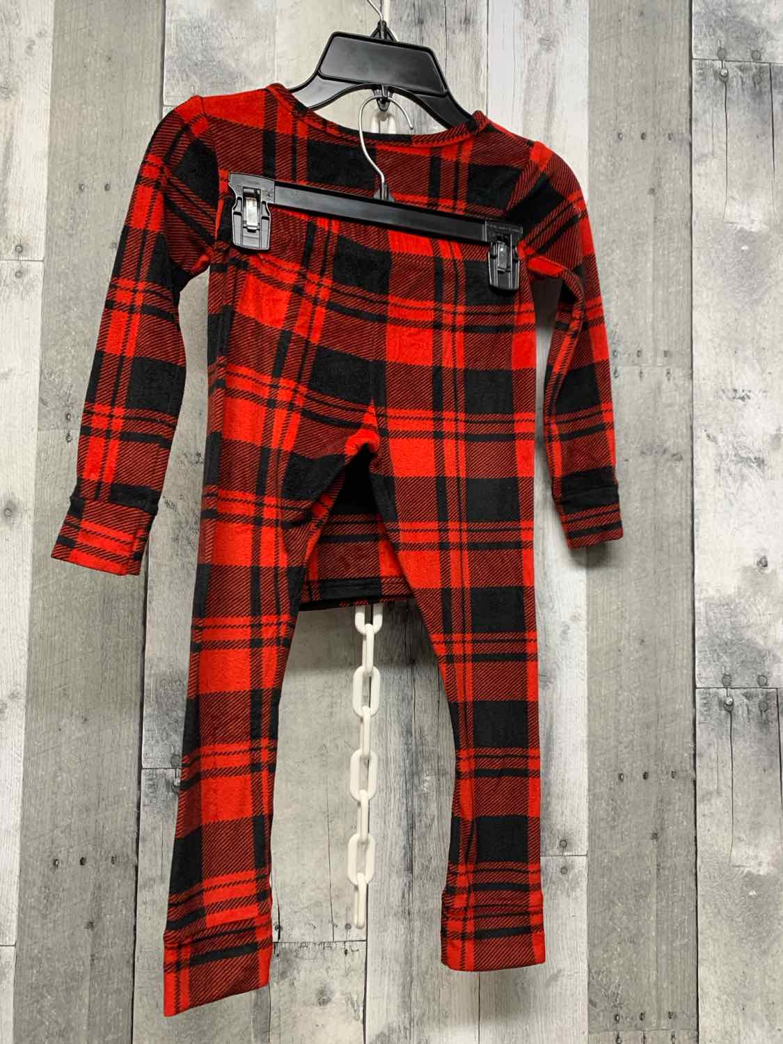 Size 5T Red Plaid Cat & Jack 2pc PJs