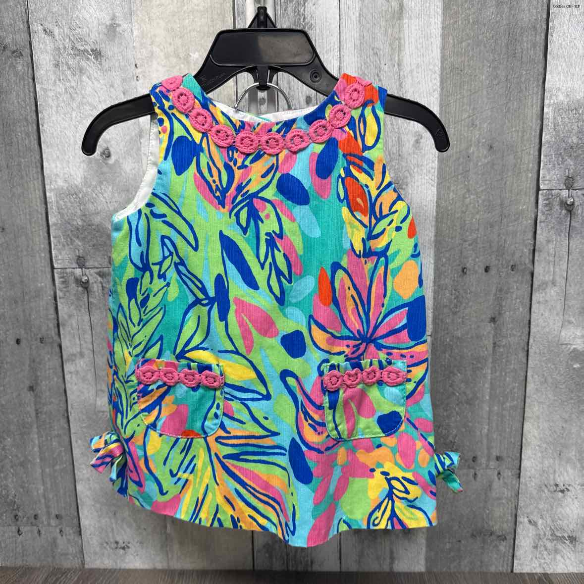 Size 12-18 Months Navy Print Lilly Pulitzer 2pc Dress
