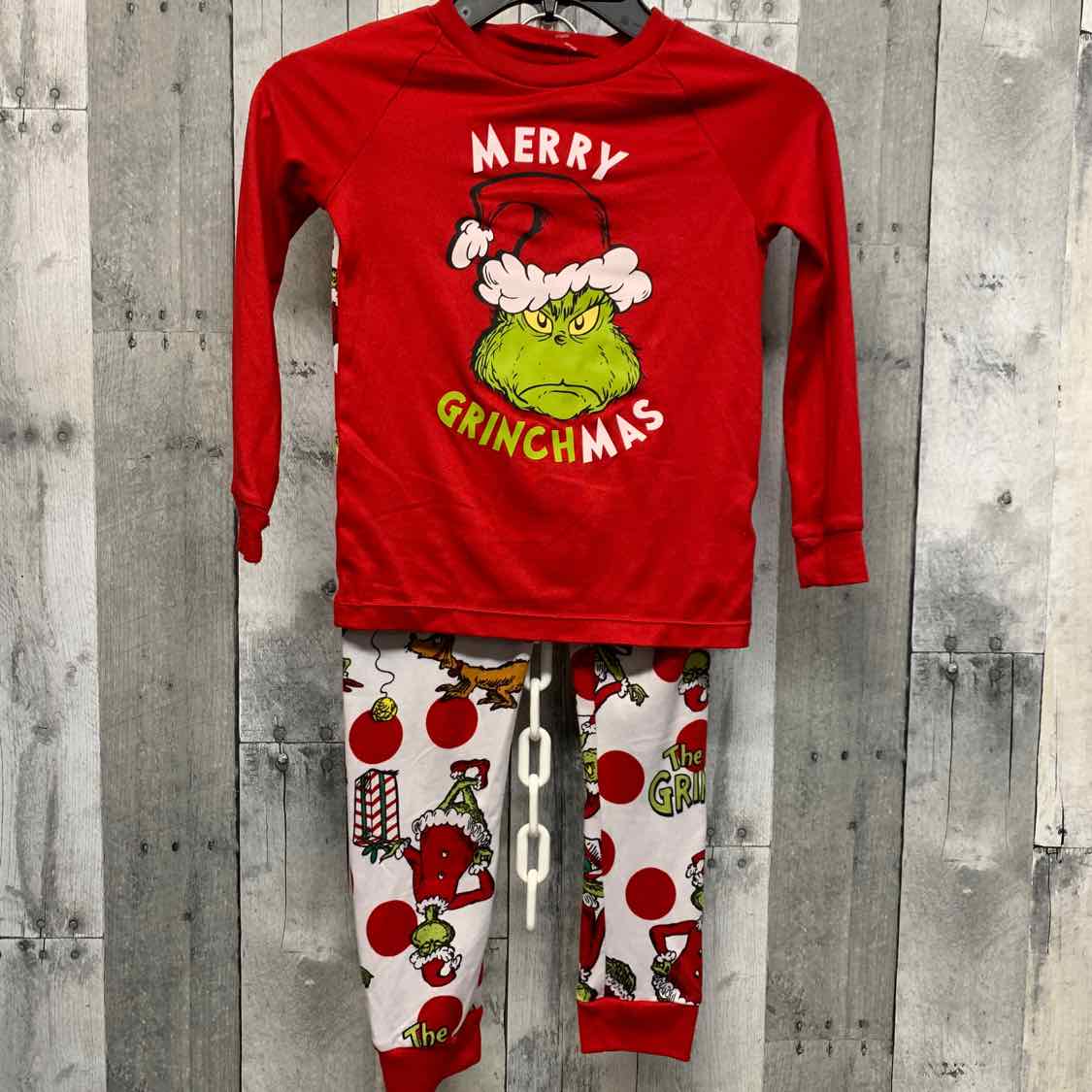 Size 5T Red/White Holiday Brands 2pc PJs