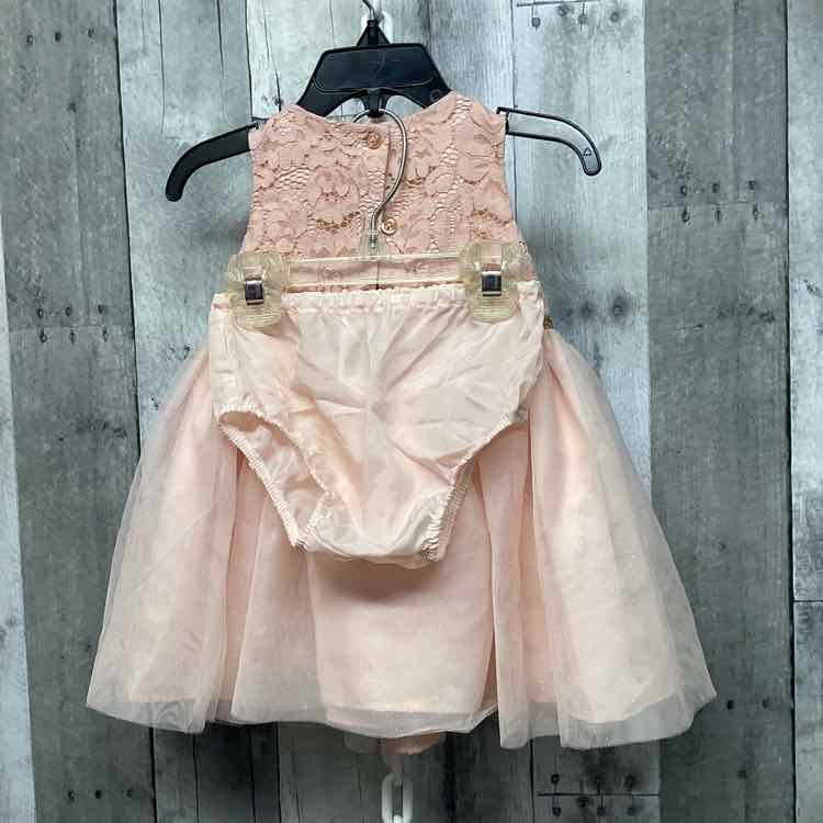 Size 12 Months Pink/Gold B Brand Dress - Party