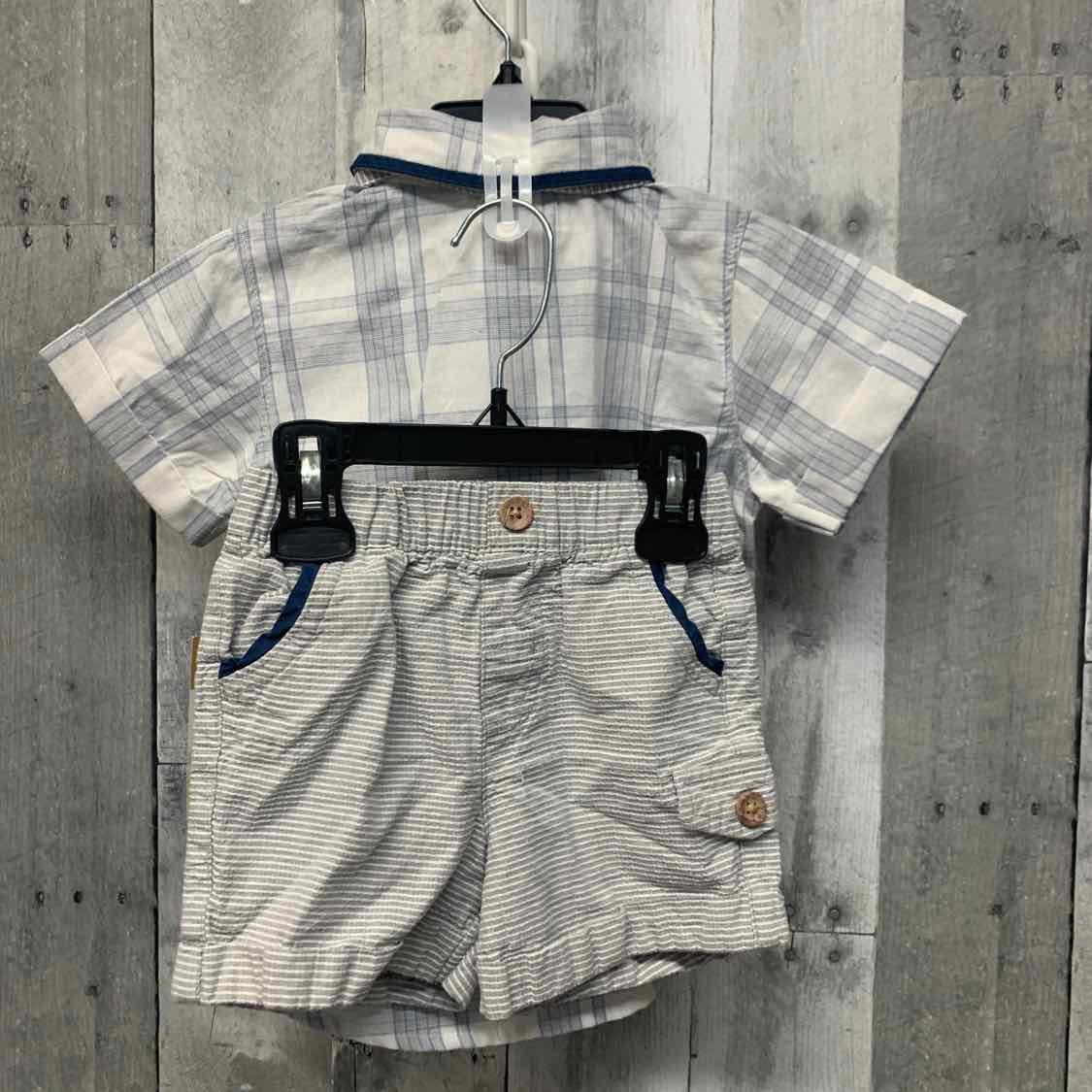 Size 24 Months White B Brand Shirt/Shorts - OodlesCB