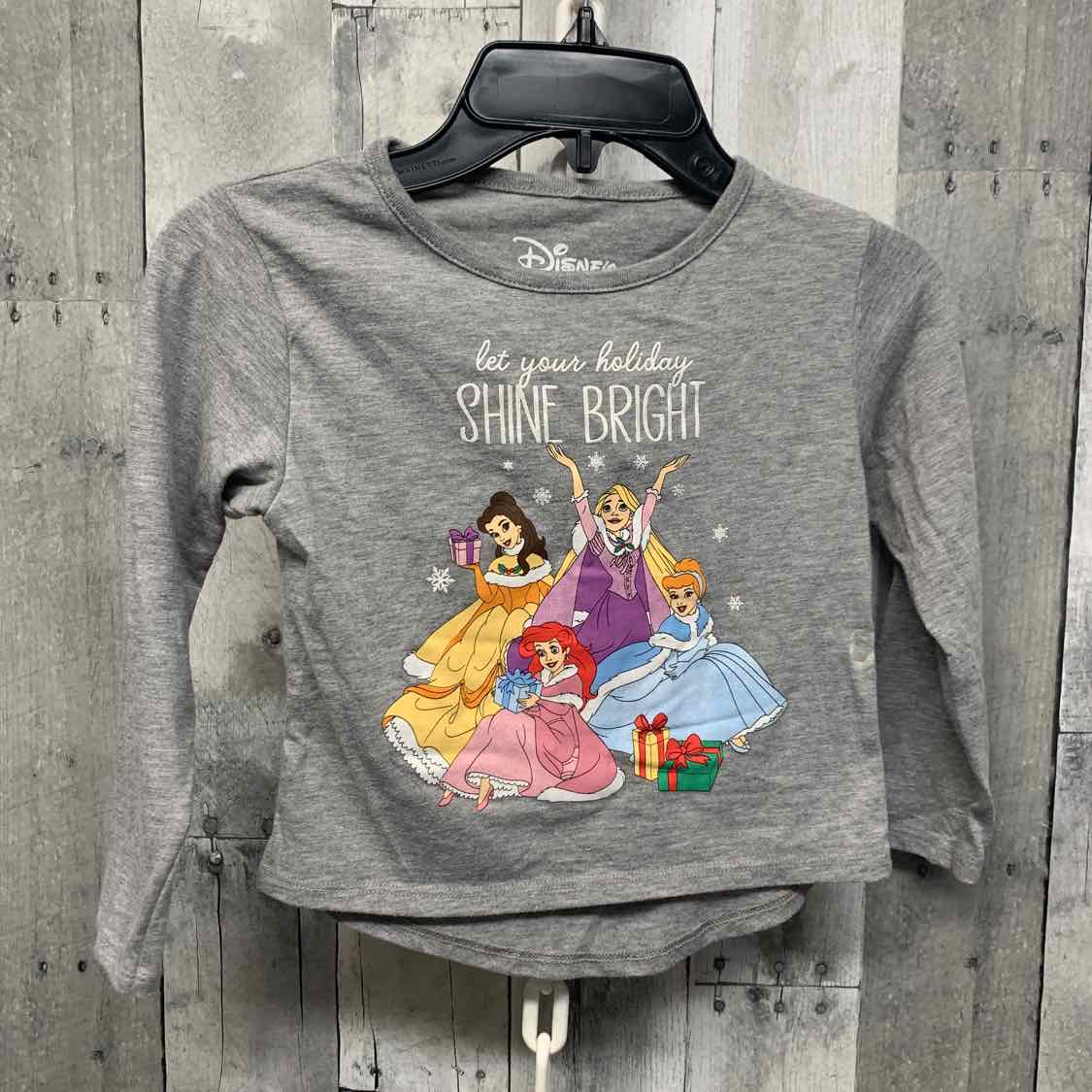 Size 4T Gray Graphic Disney Long Sleeve Shirt