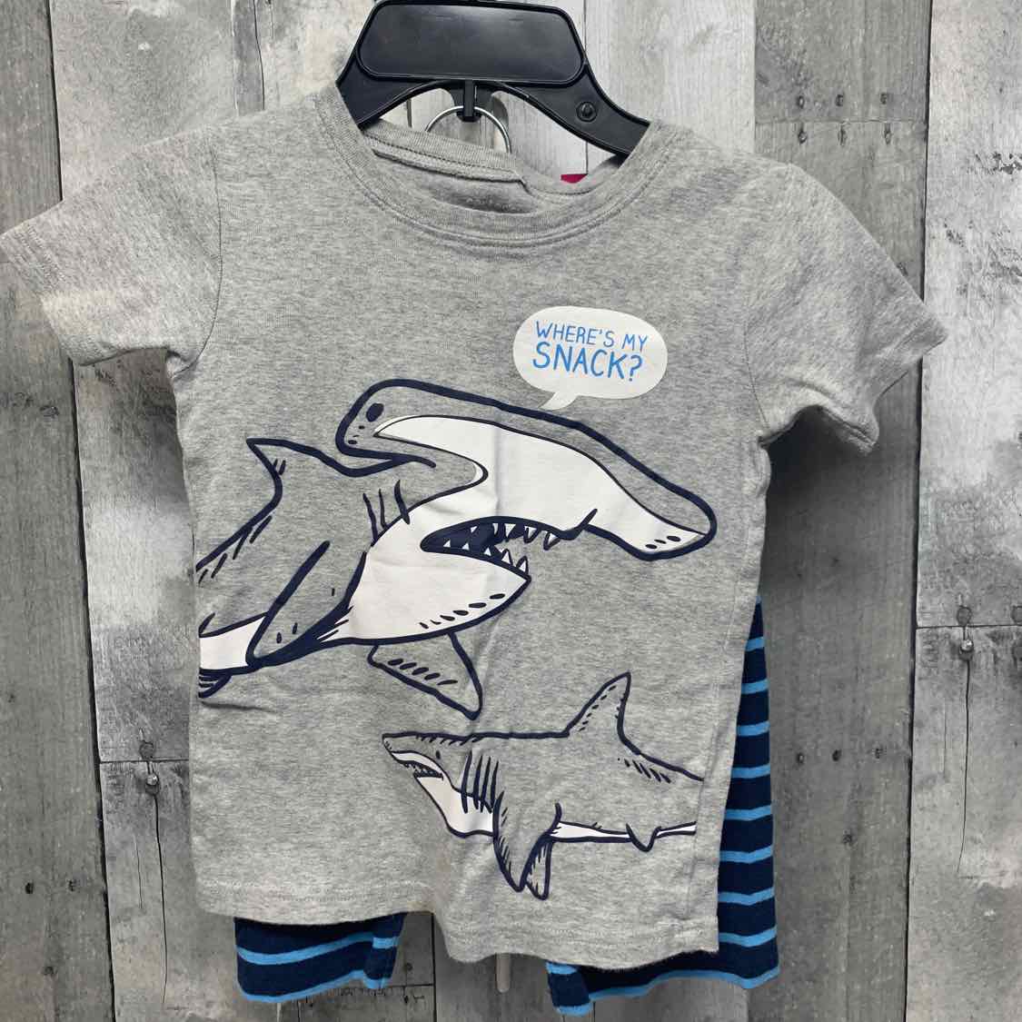Size 7 Gray/Navy Carter's 2pc PJs