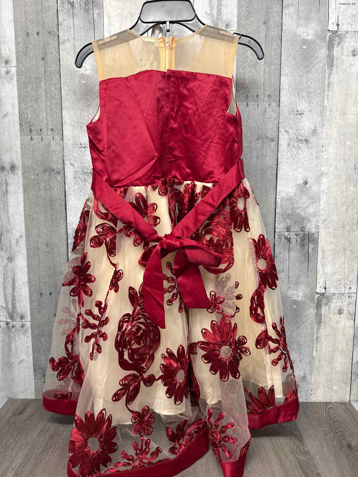 Size 16 Red/Tan Boutique Brand Dress - Party
