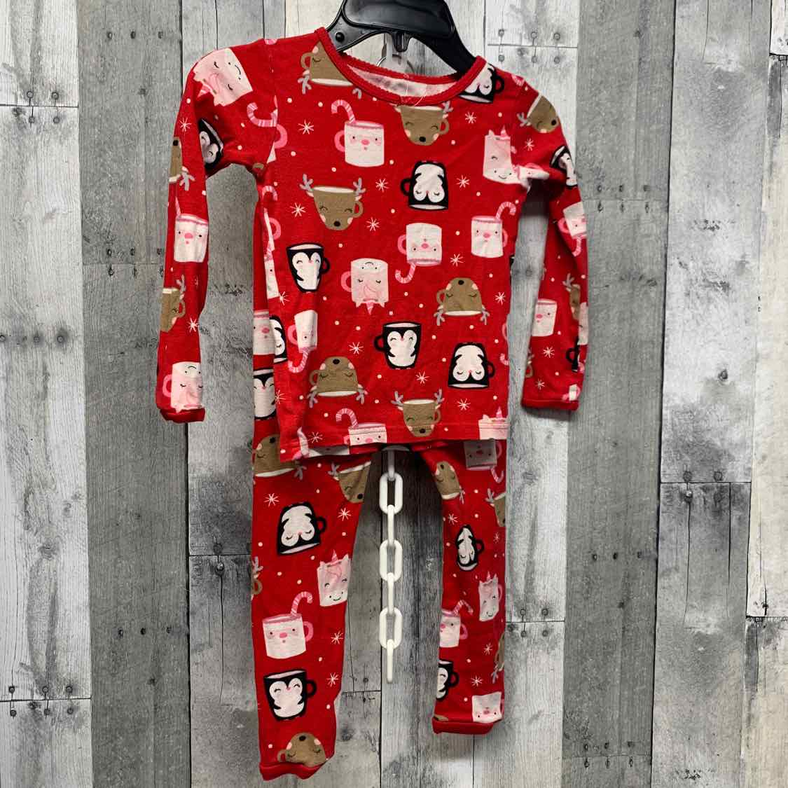 Size 5T Red/White Just One You 2pc PJs