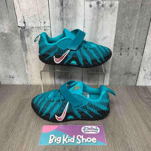 Size 1 Teal/Black Sport Brand Sneakers