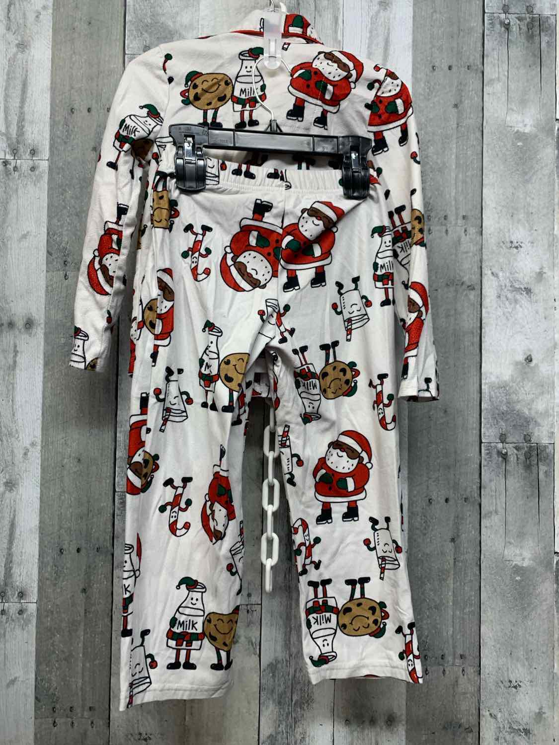 Size 5 White/Red Carter's 2pc PJs
