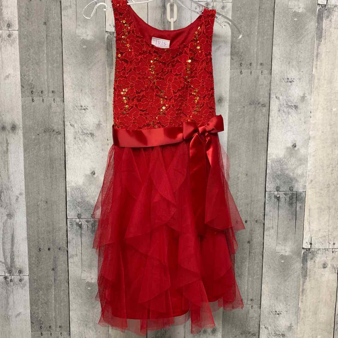 Size 8 Red/Gold B Brand Dress - Party