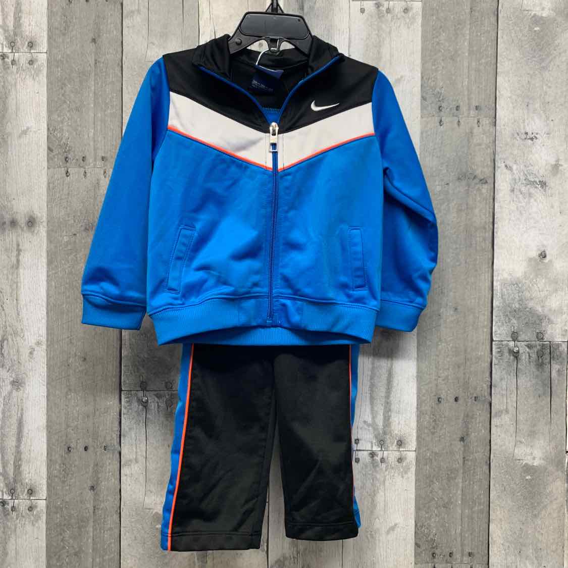 Size 24 Months Blue/Black Sport Brand Jacket/Pants