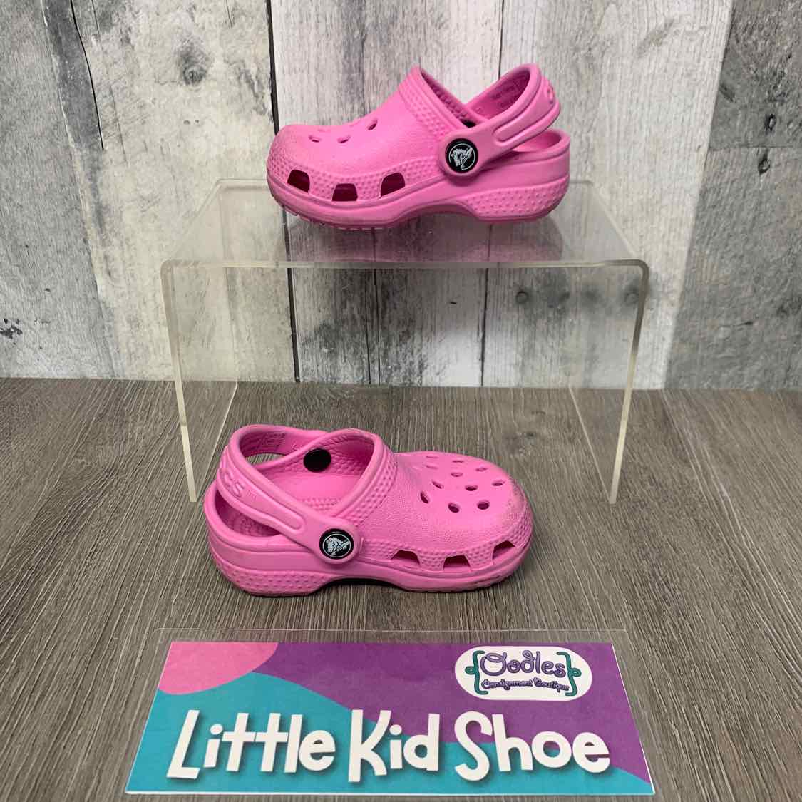 Size 2/3 Pink Crocs Water Shoes