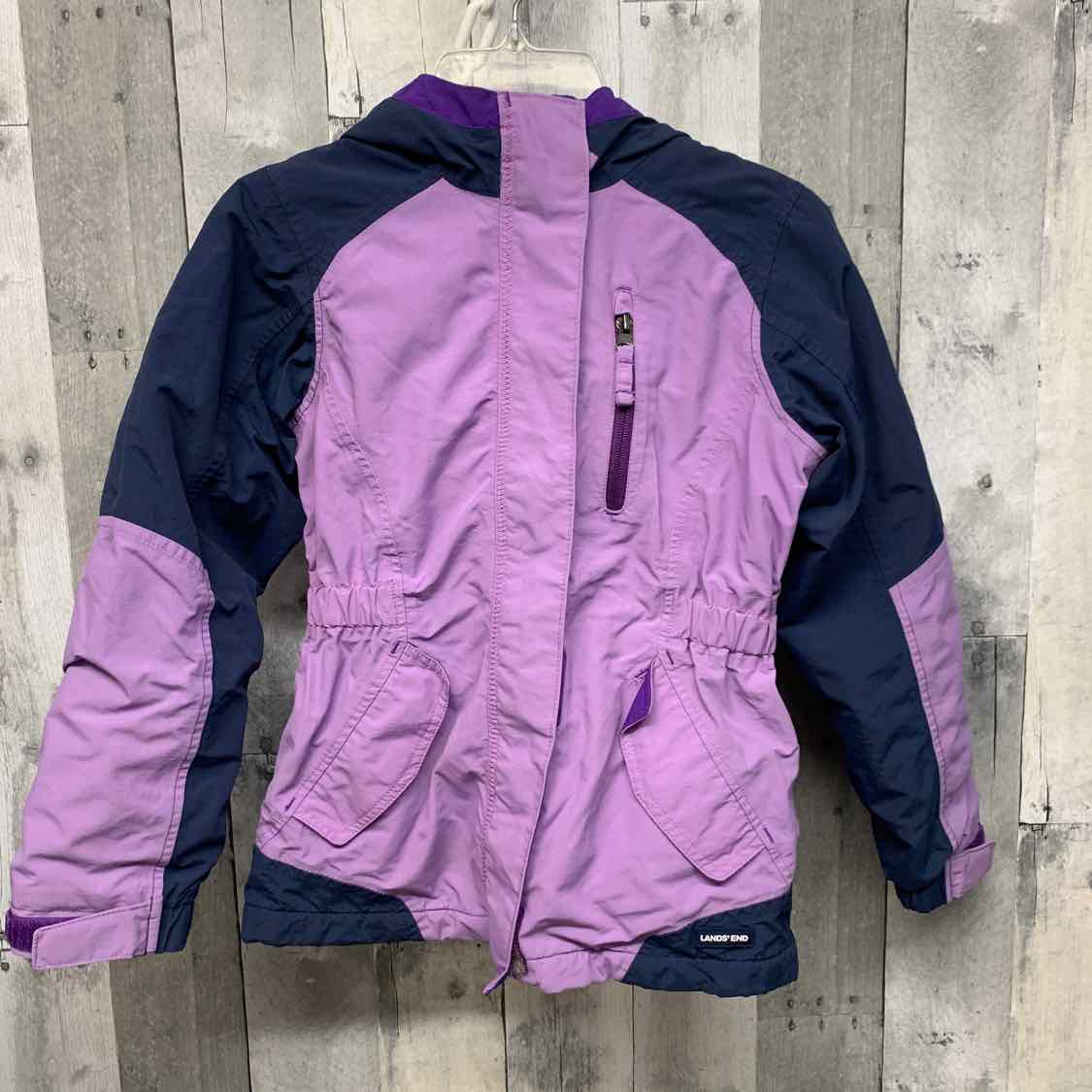 Size 7/8 Navy/Purple Lands' End Snow Jacket
