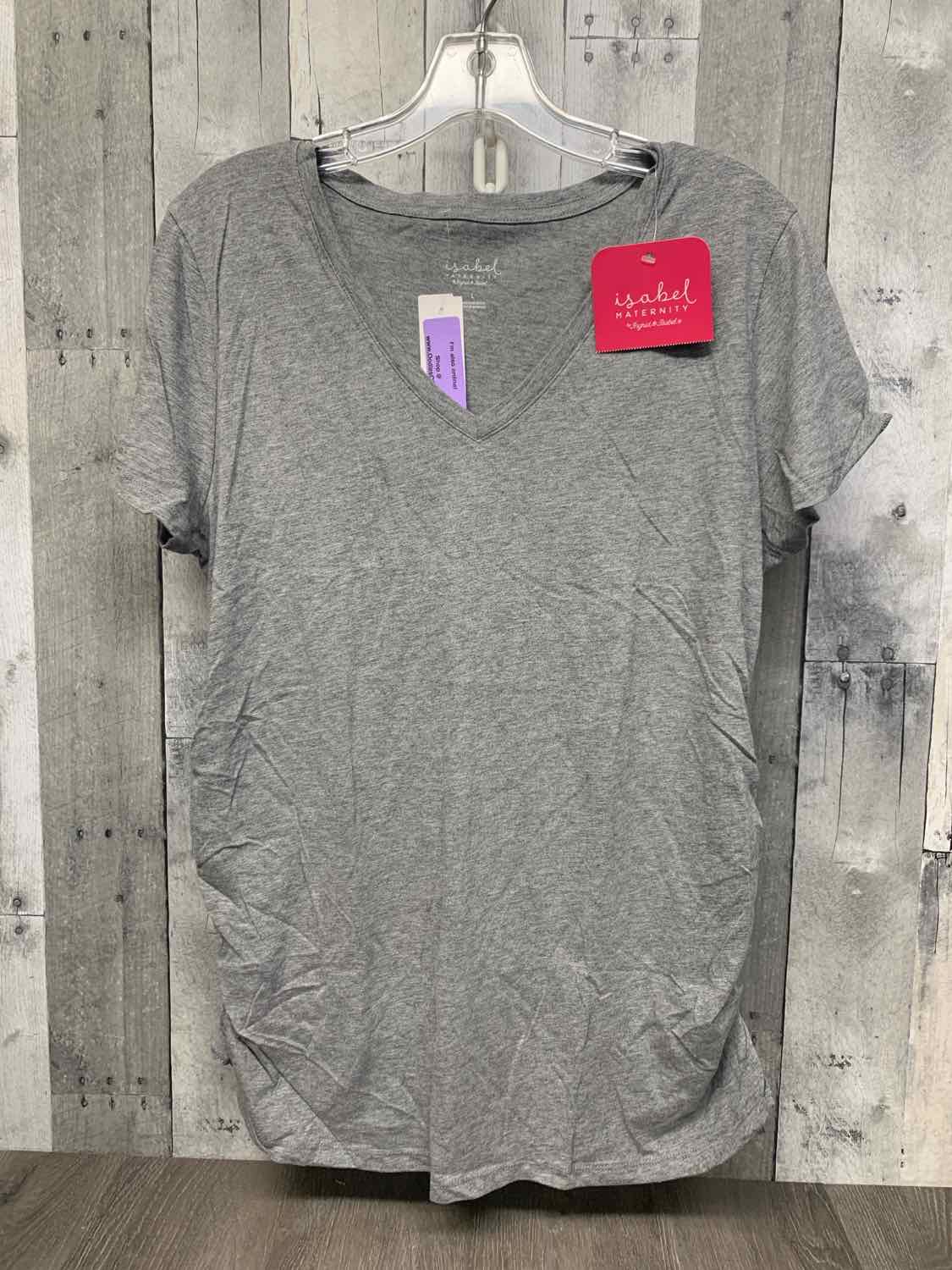 Size L Gray Isabel Maternity T Shirt