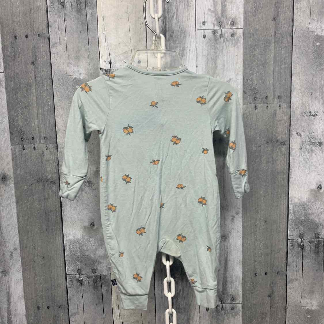 Size 0-3 Months Green Print Modern Moments by Gerber Footy PJs