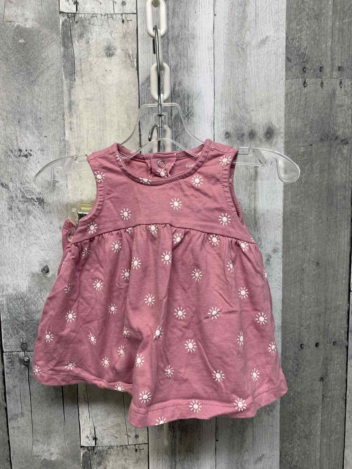 Size 3 Months Purple Print Carter's 2pc Dress