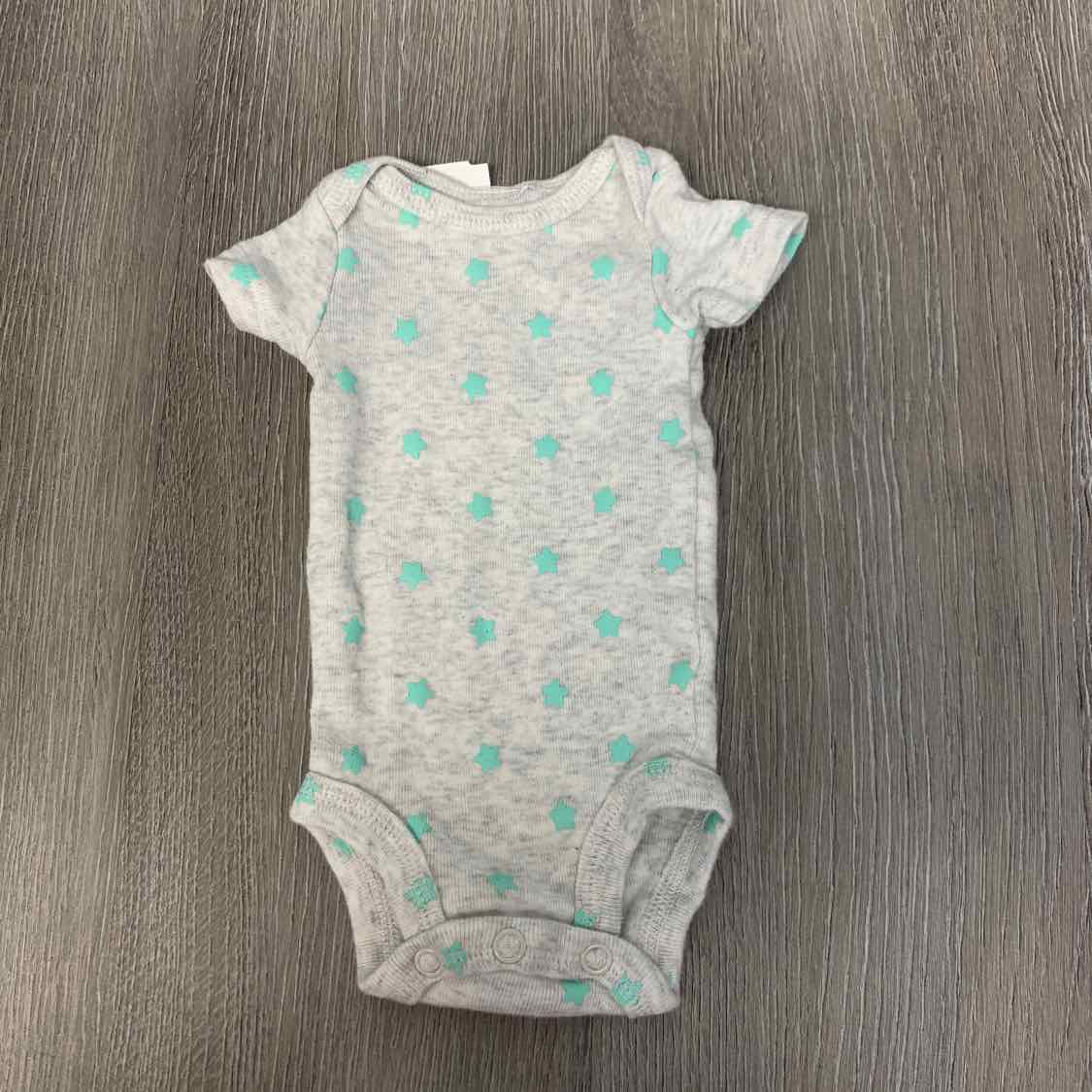 Size Preemie Gray/Blue Simple Joys Bodysuit