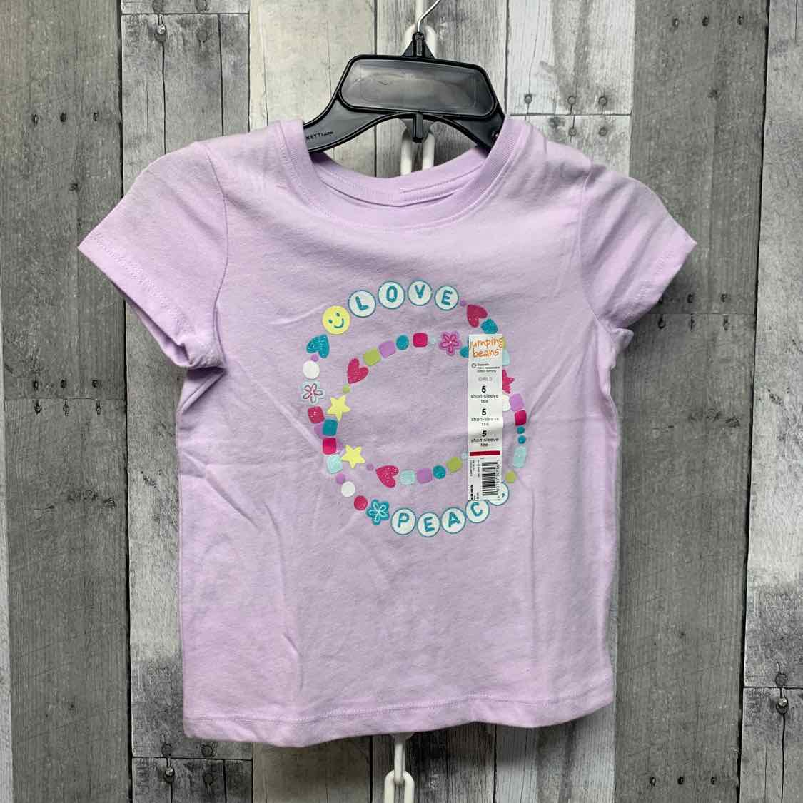Size 5 Purple Graphic Jumping Beans T Shirt