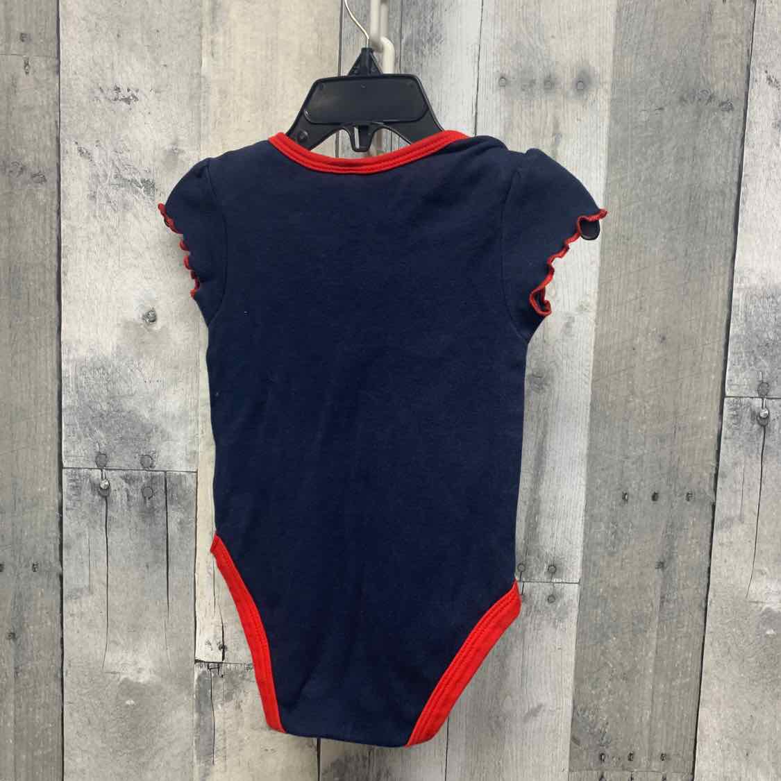 Size 12 Months Navy/Red NFL Bodysuit
