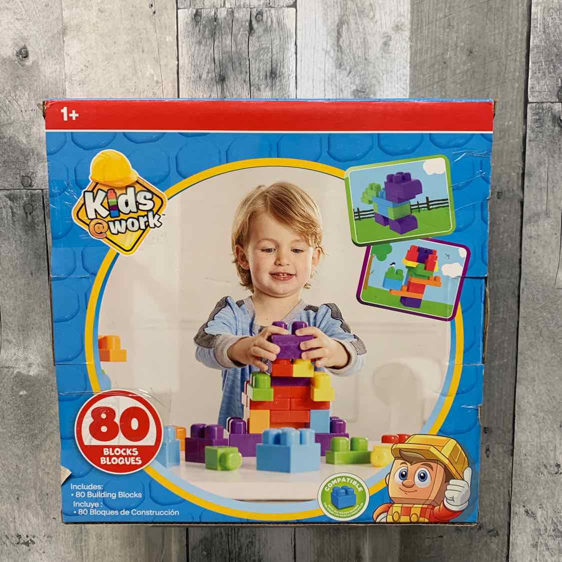KidsWork Blue/Yellow Building Set - OodlesCB
