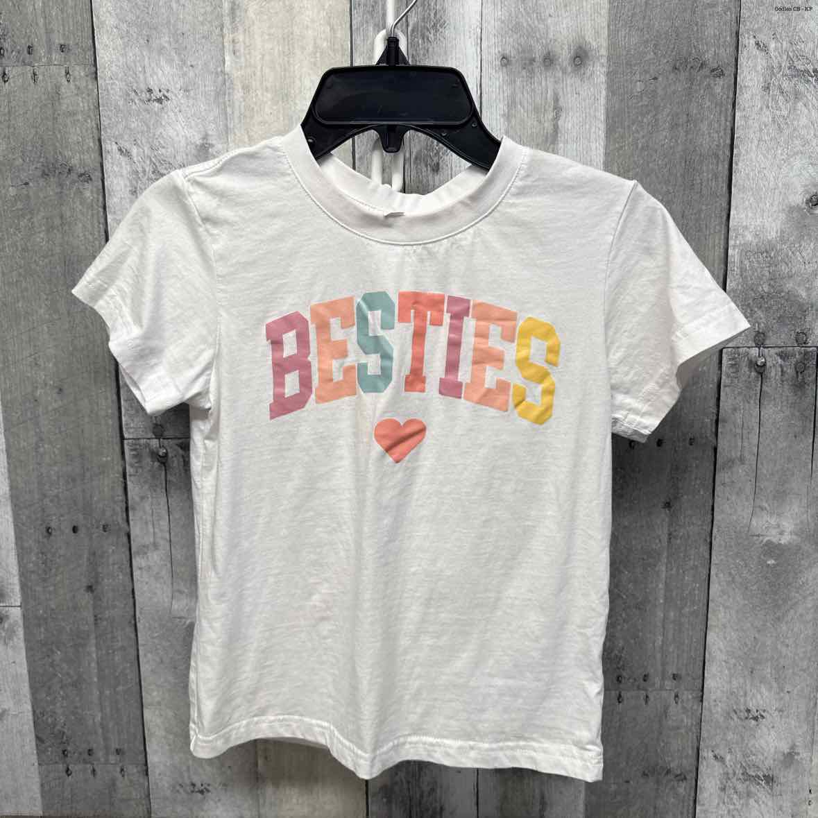 Size 6/7 White Graphic B Brand T Shirt