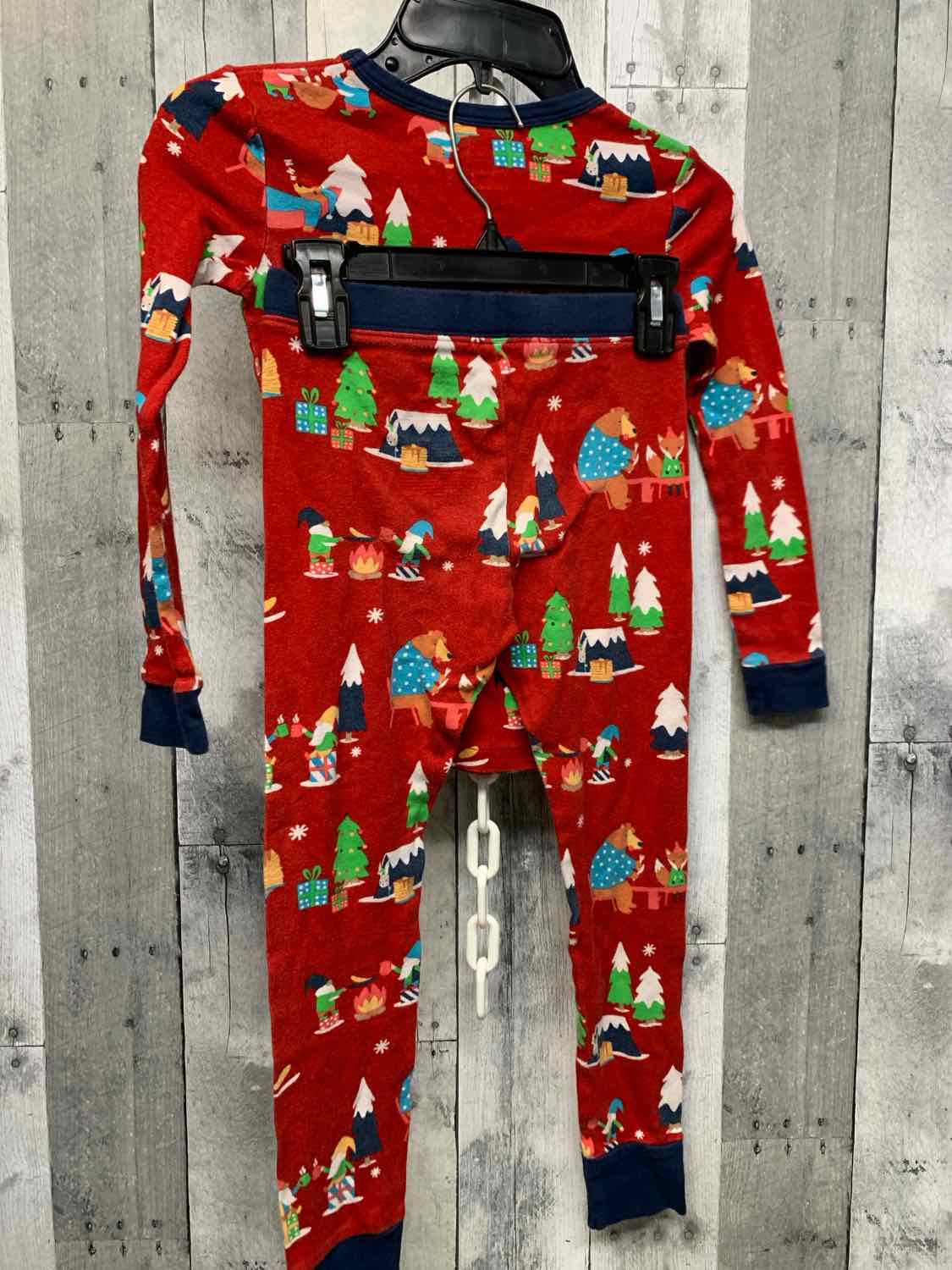 Size 6 Red Print Holiday Brands 2pc PJs