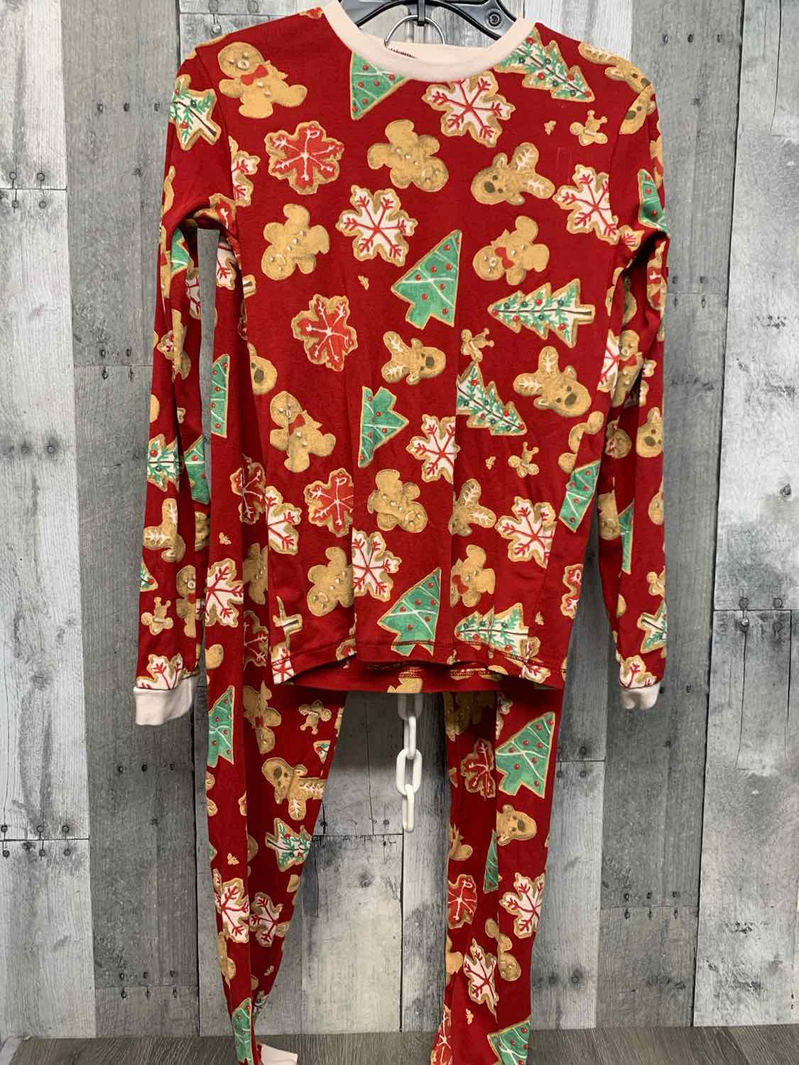 Size 12 Red Print Burt's Bees Baby 2pc PJs