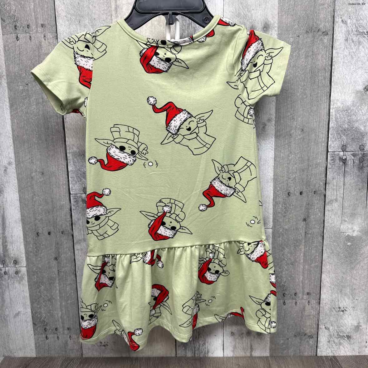 Size 4/5 Green Print Star Wars Dress - Knit