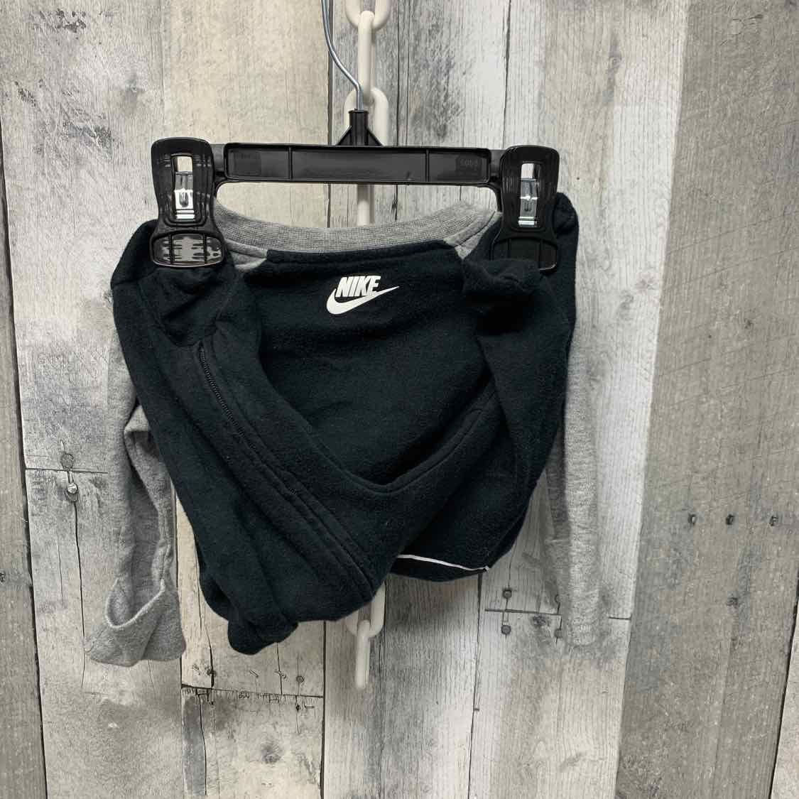 Size 3 Months Black/Gray Sport Brand Footy PJs
