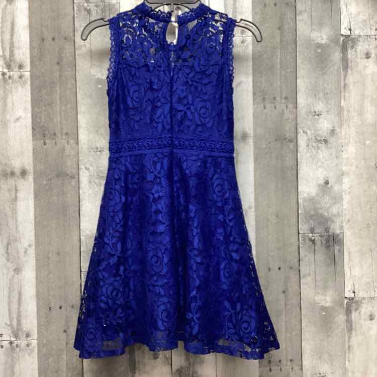 Size 8 Blue Knit Works Dress