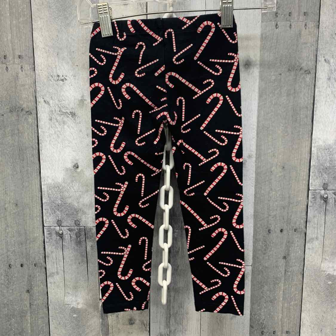 Size 4 Black Print Children's Place Leggings