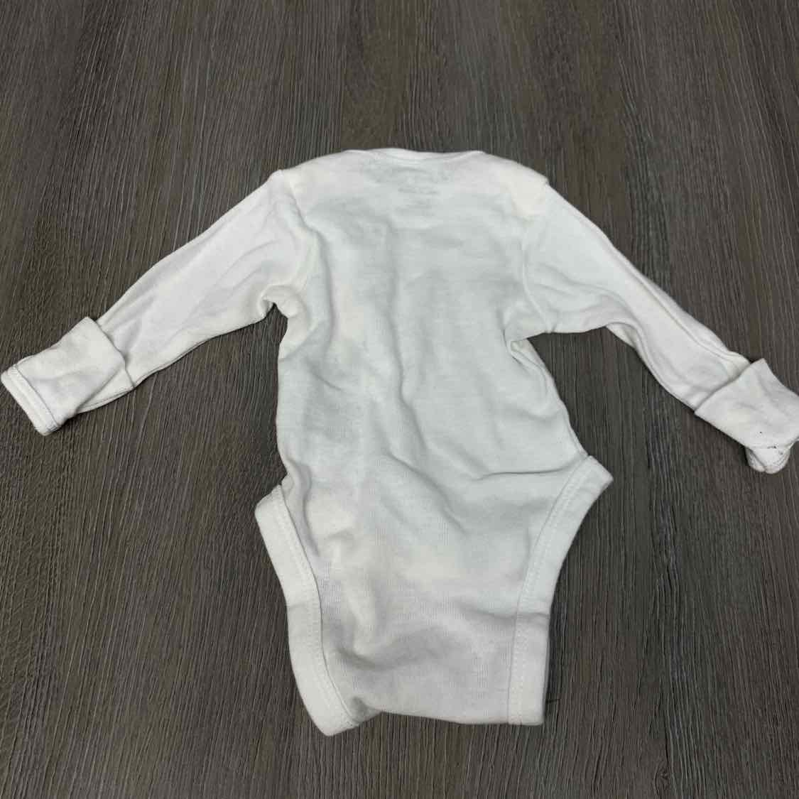 Size Preemie White Gerber Bodysuit