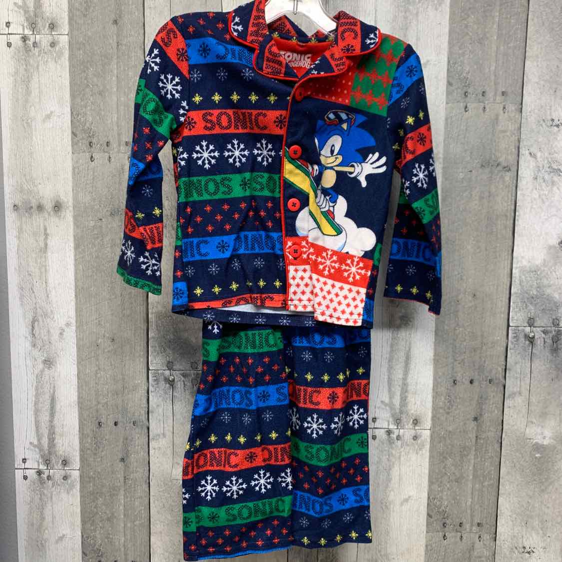 Size 3T Navy Print B Brand 2pc PJs