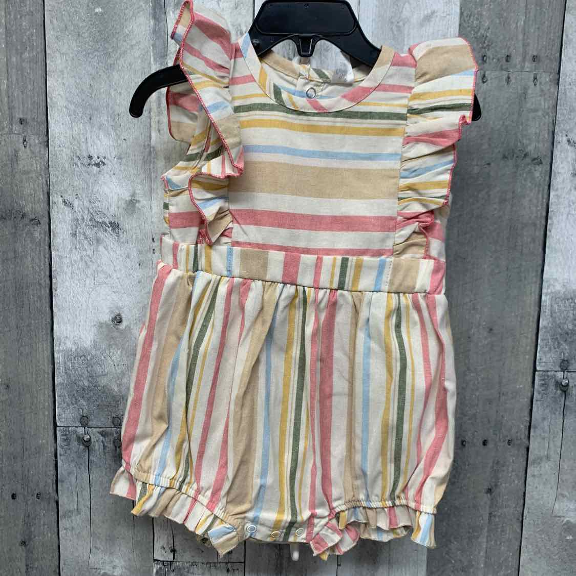Size 24 Months Yellow/Pink Baby Essentials Romper