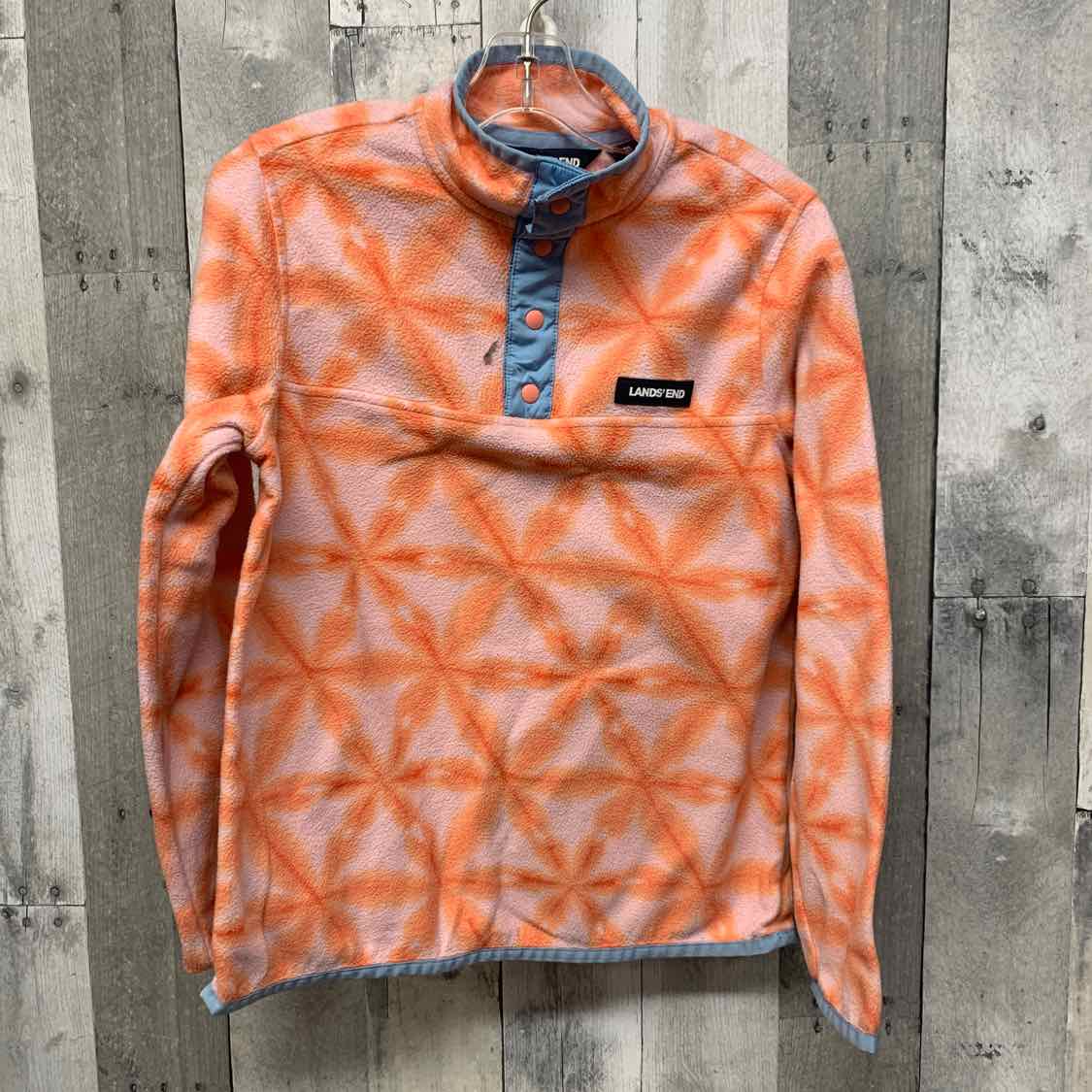 Size 10/12 Pink/Blue Lands' End Pull Over