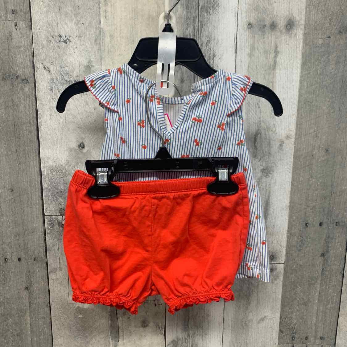 Size 12 Months Blue/Red Carter's Shirt/Shorts