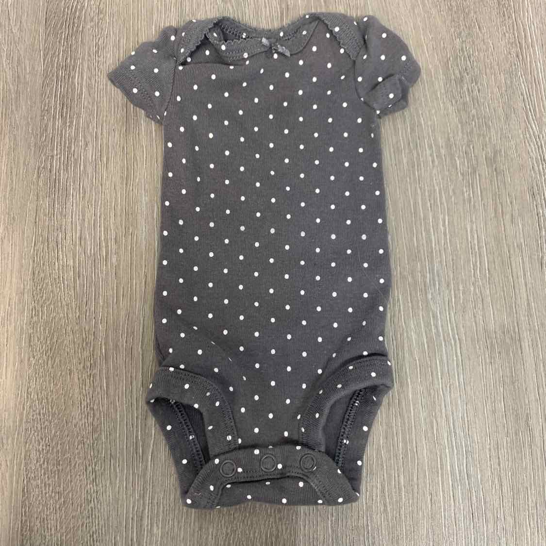 Size Preemie Gray Print Carter's Bodysuit - OodlesCB