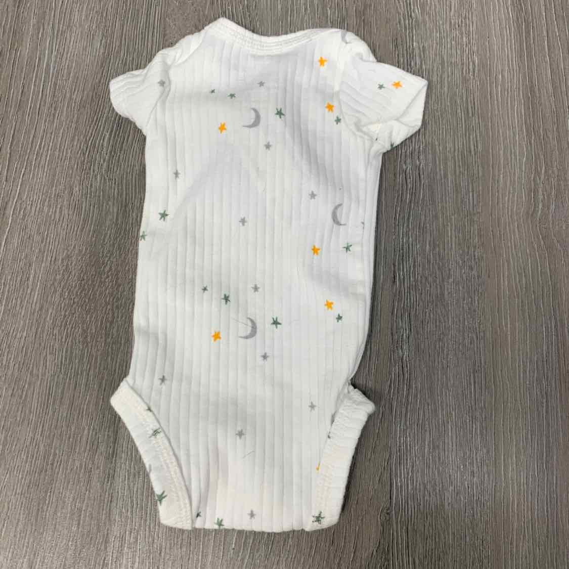 Size Preemie White Print Just One You Bodysuit