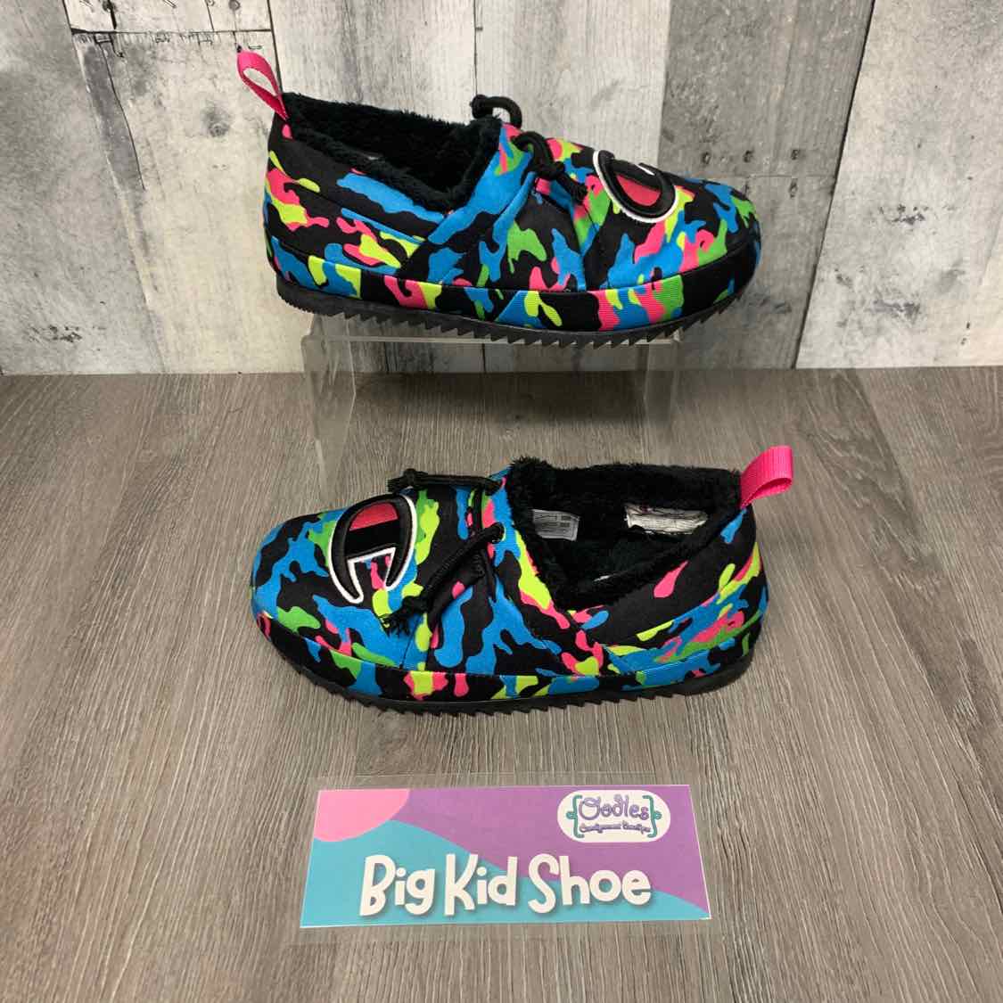 Size 4 Black/Blue Champion Sneakers