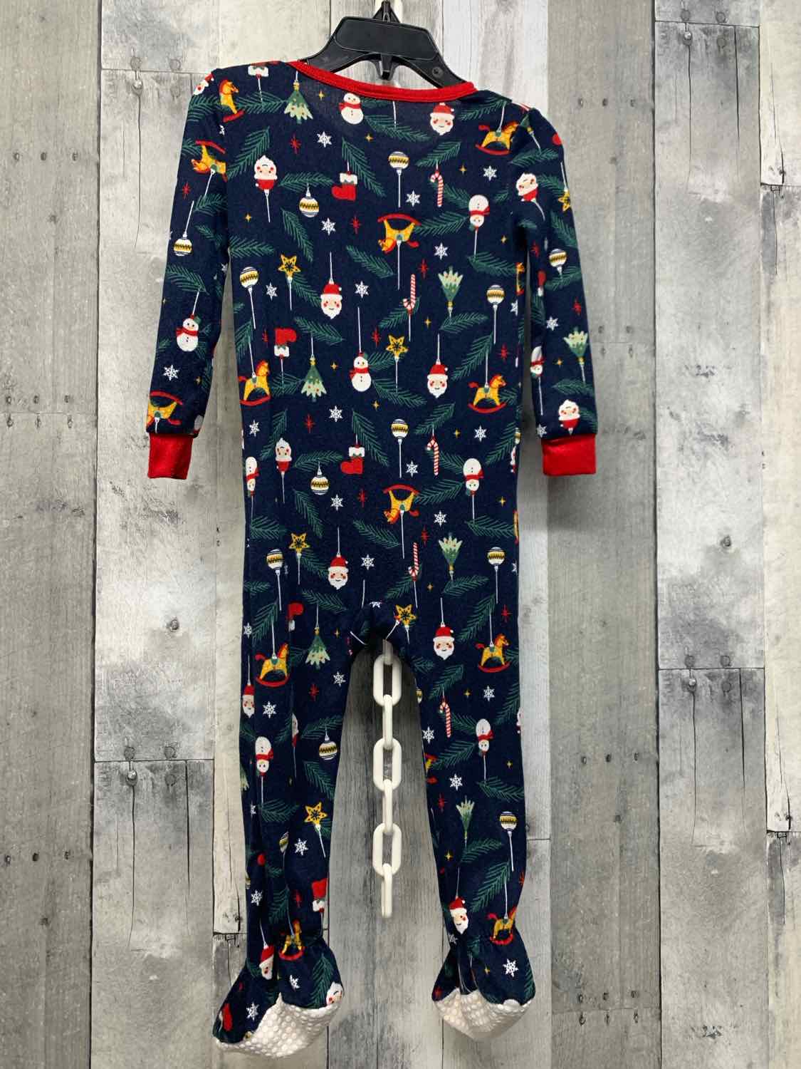 Size 24 Months Navy/Red Members Mark Footy PJs