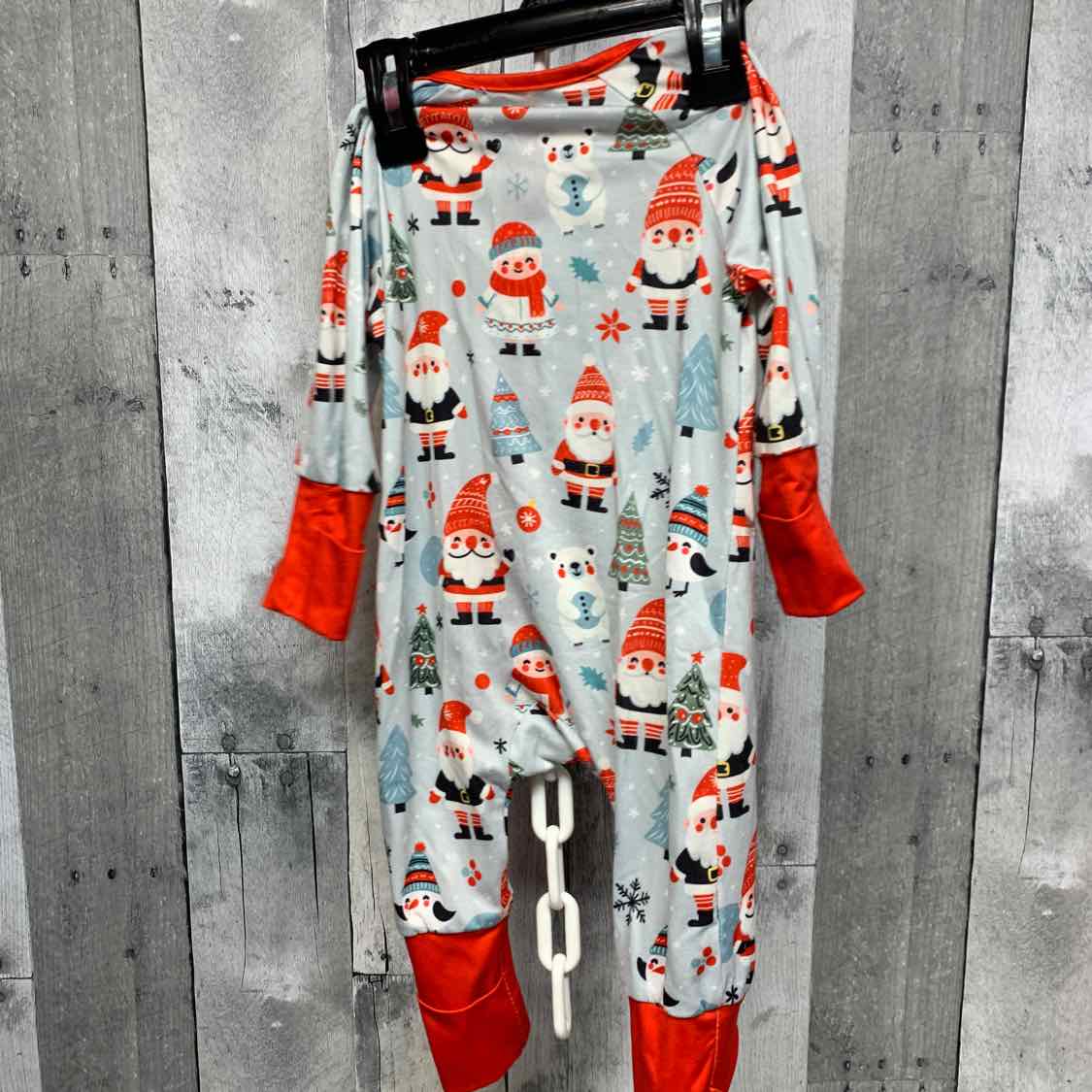 Size 6-9 Months Blue/Red B Brand Footy PJs