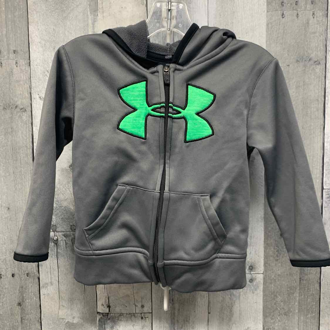 Size 2T Gray/Green Sport Brand Light Jacket
