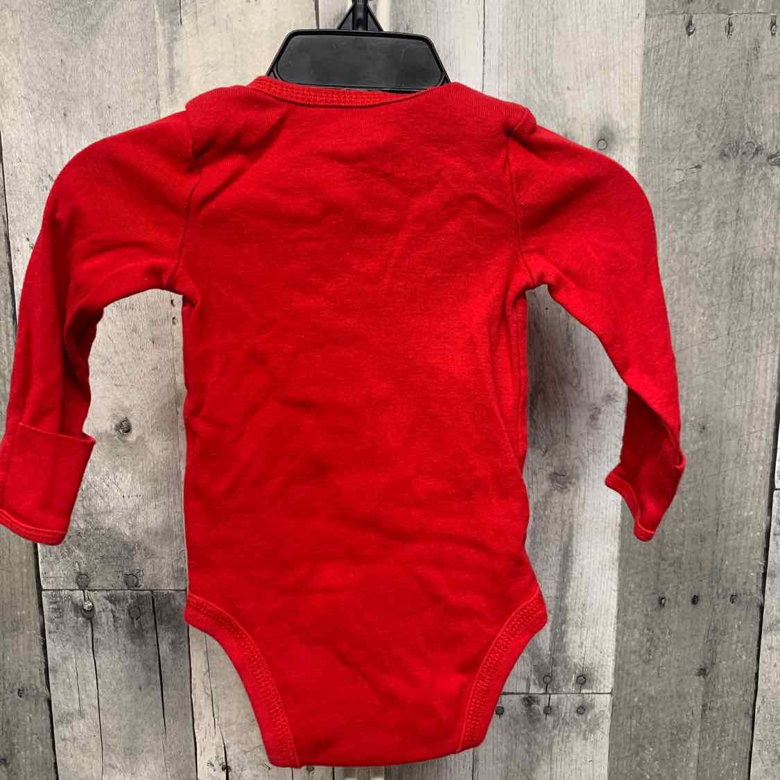 Size 3 Months Red Graphic Just One You Bodysuit