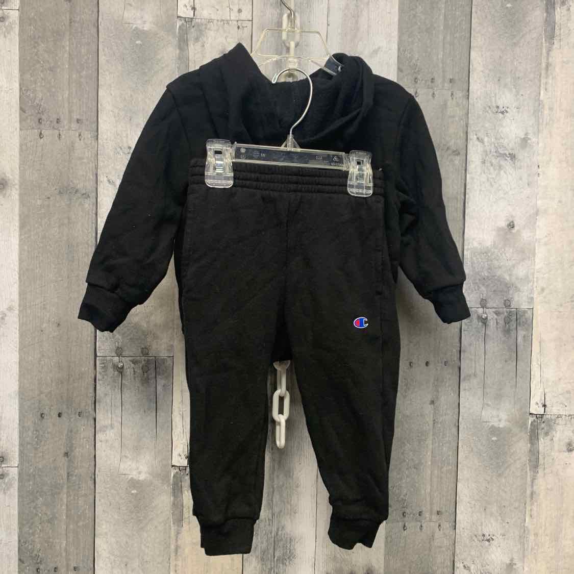 Size 2T Black/Pink Champion Jacket/Pants