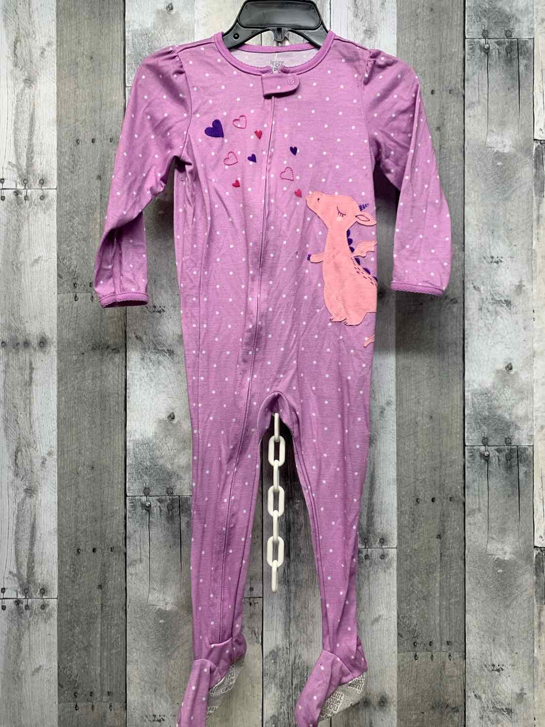 Size 4T Purple Just One You Footy PJs
