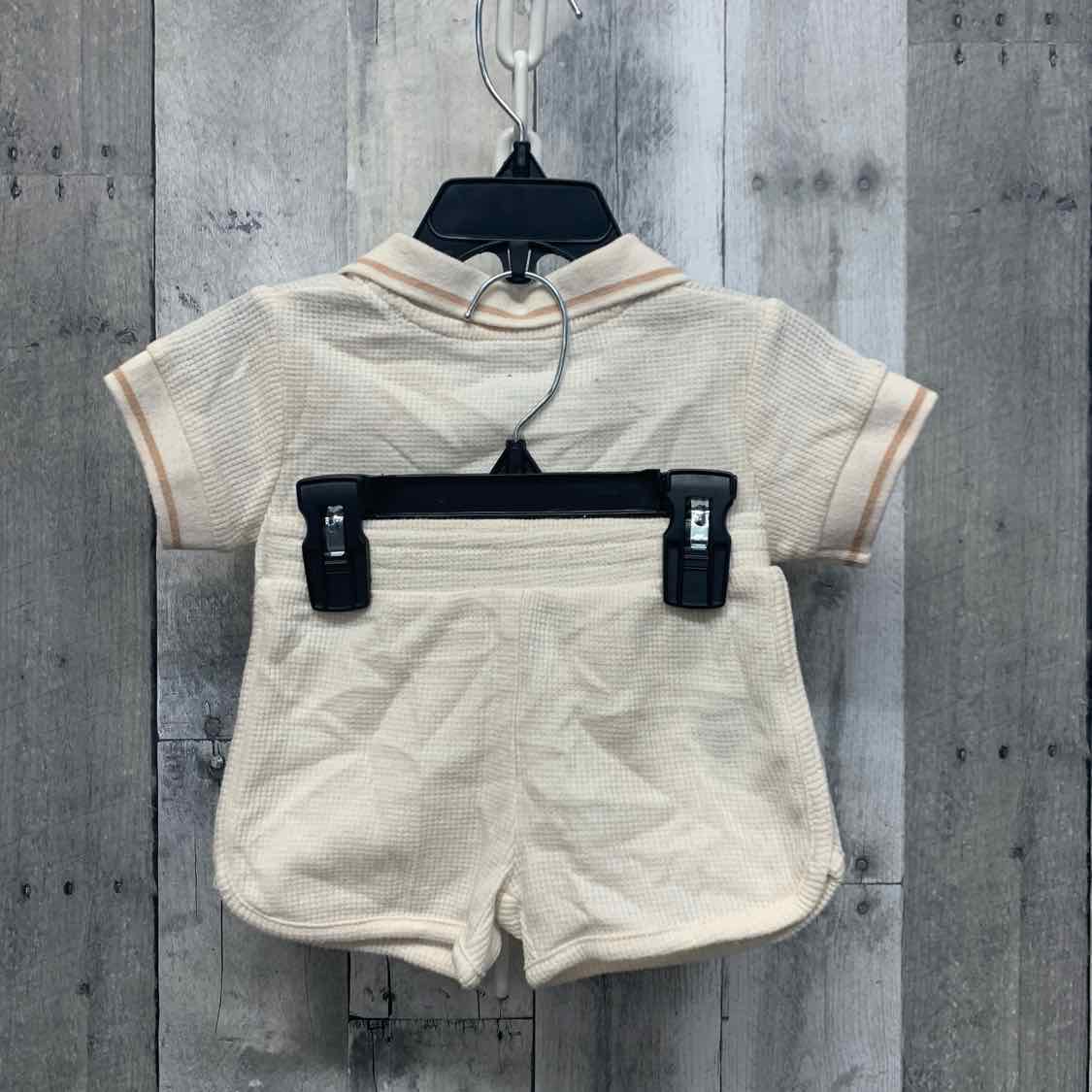 Size 6-9 Months Tan/Brown Disney Shirt/Shorts - OodlesCB