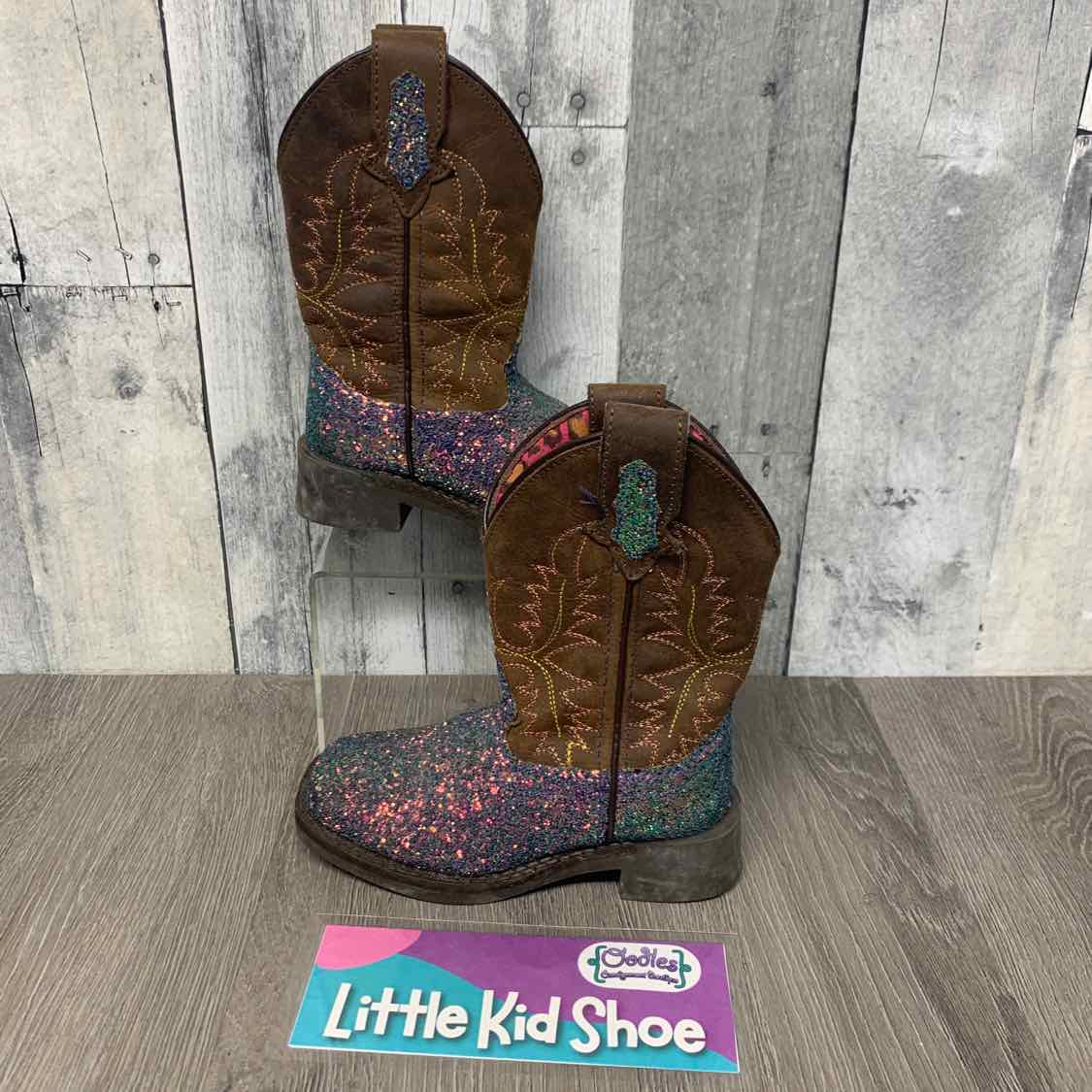 Size 9 Brown/Blue Name Brand Boots