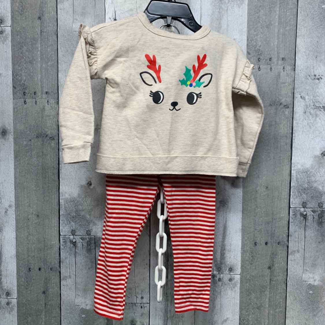Size 18 Months Tan/Red Cat & Jack Shirt/Pants