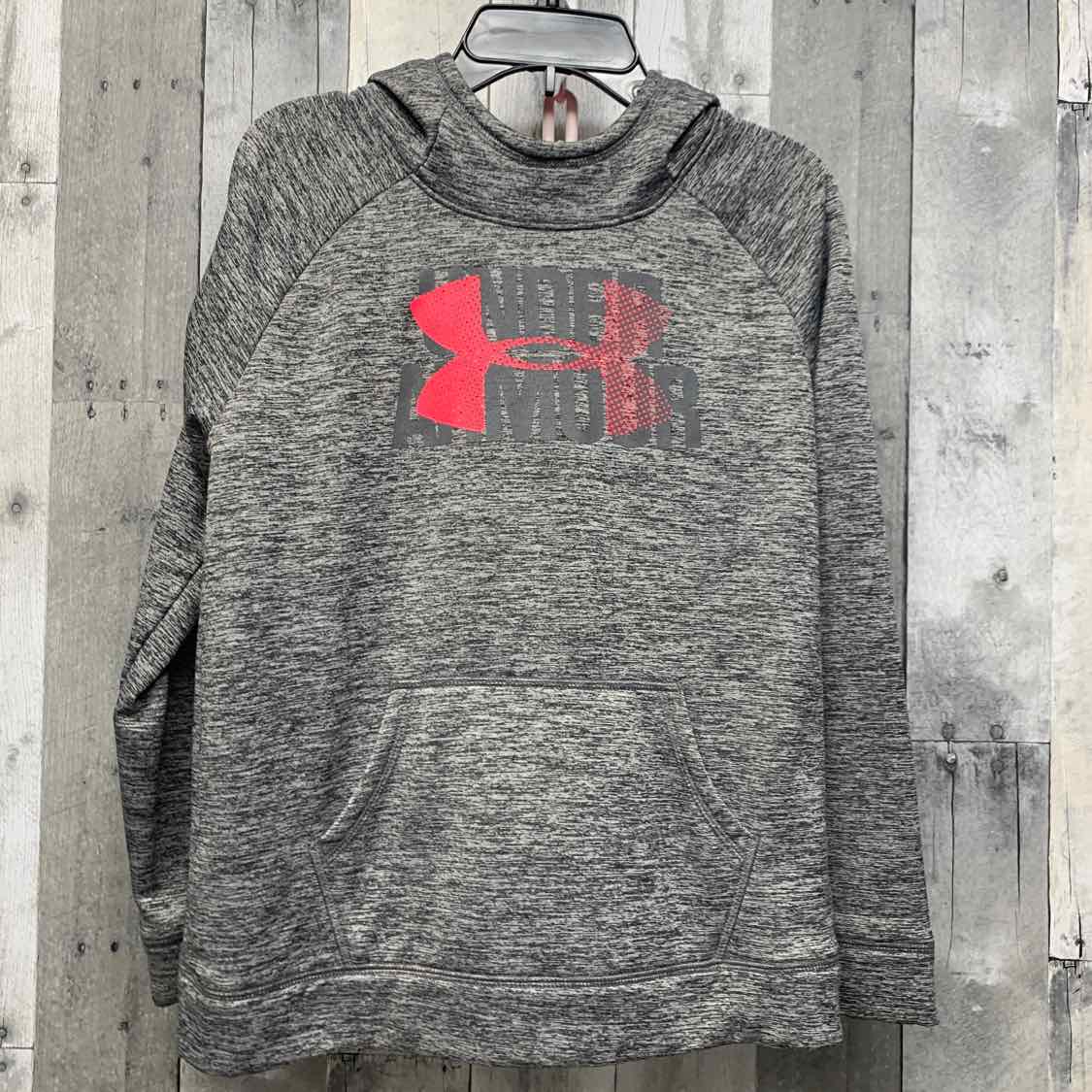 Size Large Gray Graphic Sport Brand Pull Over
